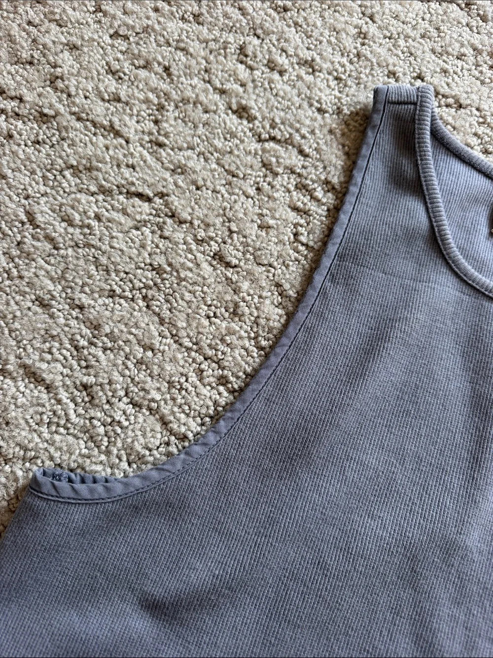 Free People Free-est Ribbed Racerback Cropped Tank Top Gray Women’s S NWOT